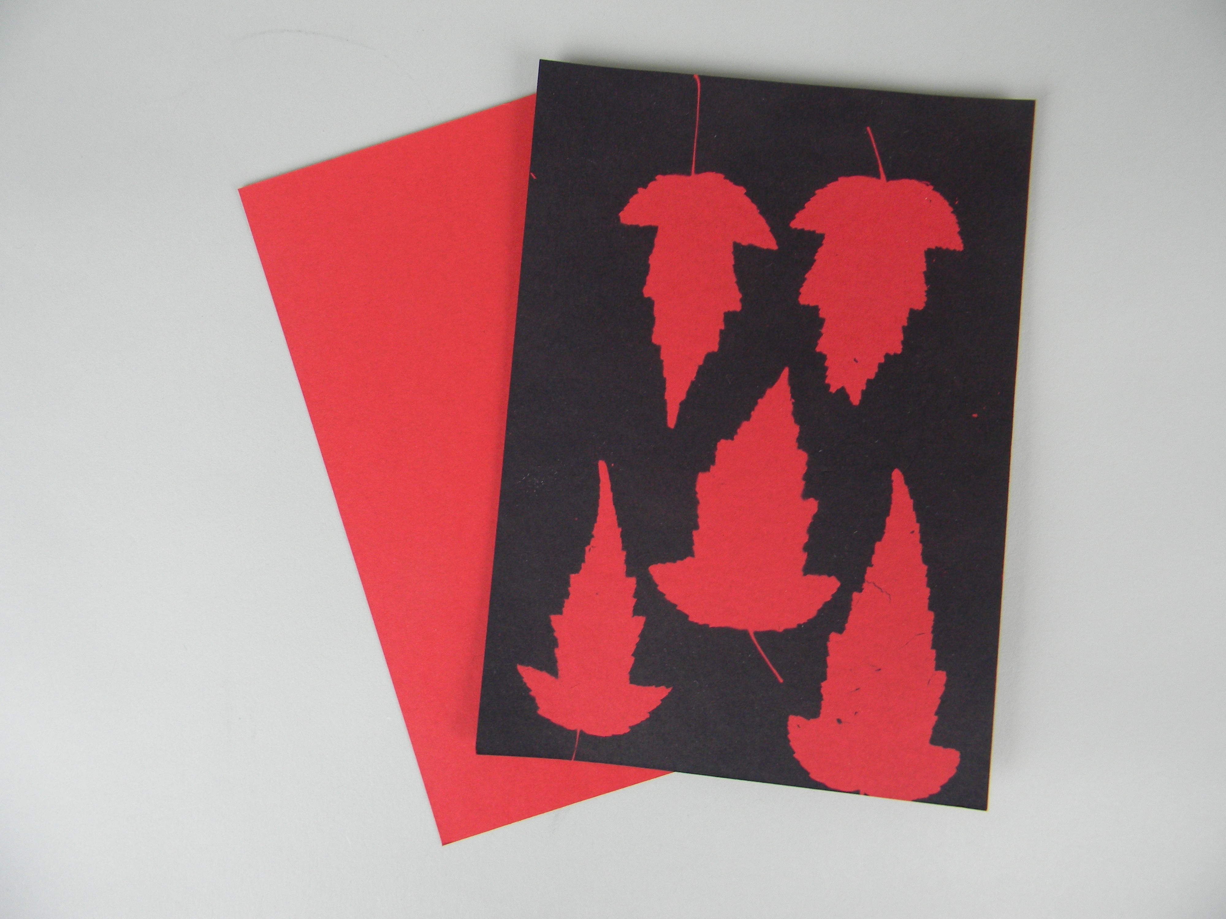 5" x 7" cyanotype paper (red)