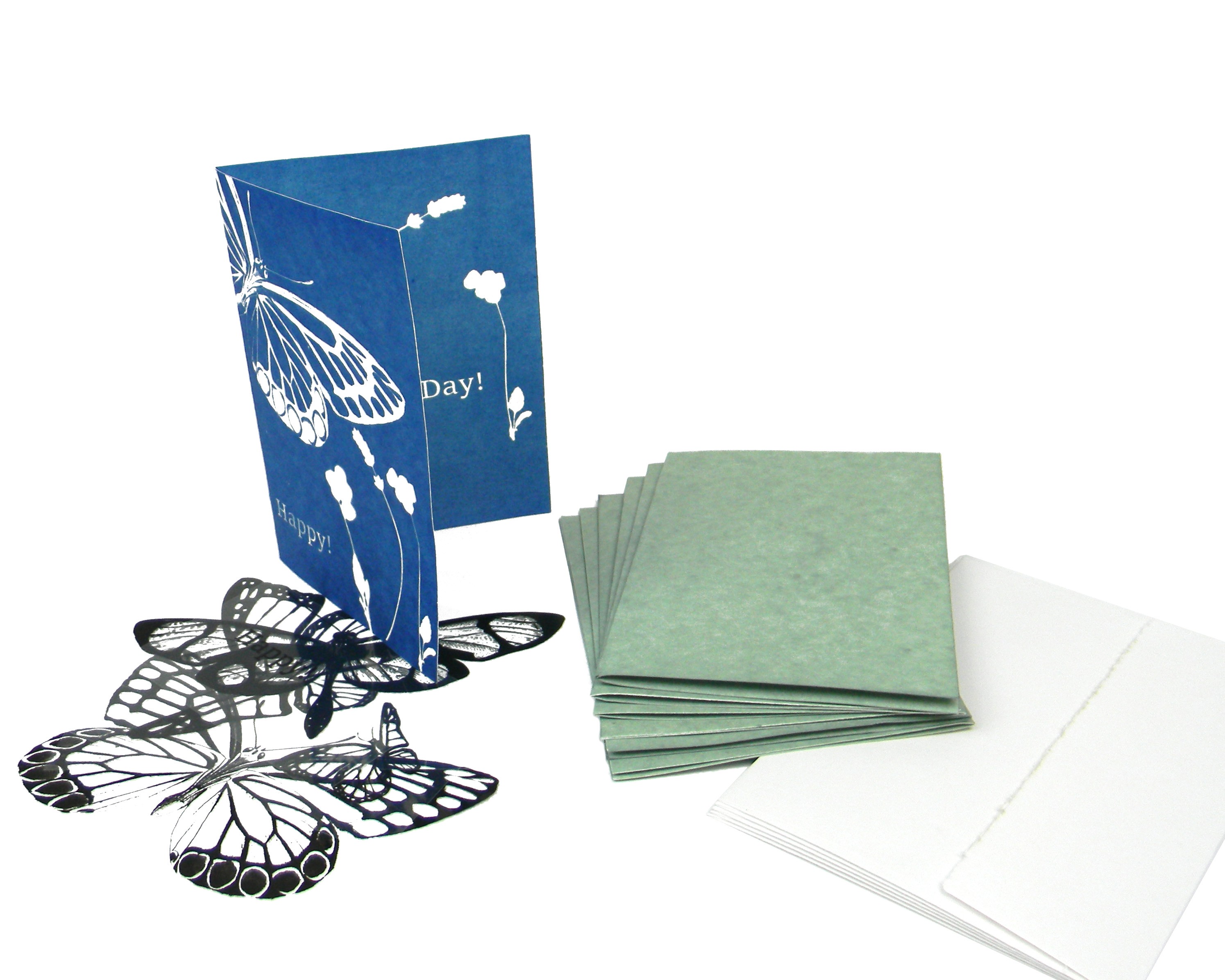 5" x 7" cyanotype notecard design kit