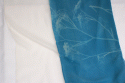 cyanotype silk scarves (12" x 60", white)