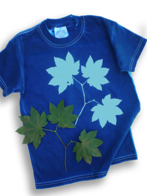 cyanotype youth t-shirts (Aquatic Blue)