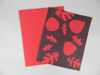 5" x 7" cyanotype paper (cherry red)