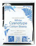 8.5" x 11" Cyanotype White Cotton
