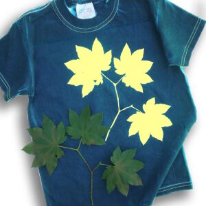 cyanotype adult t-shirts (Yellow)